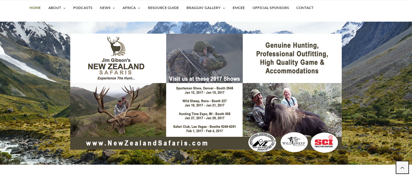 December 3: New Zealand Safari’s & Outback Outdoors TV