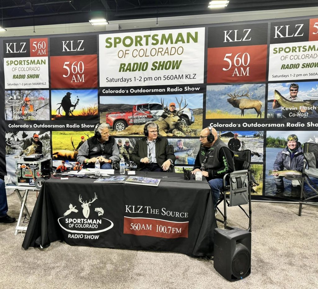 Sportsman-of-Colorado-Radio-Show-2024-Mile-High-Hunt-and-FIsh-Expo-ebike-of-Colorado-Randy-Caranci-and-Host-Scott-Whatley-on-560-AM-KLZ